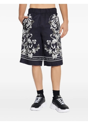 Versace Jeans Couture floral-print shorts - Black
