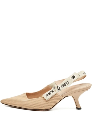 Christian Dior Pre-Owned J'Adior ribbon slingback pumps - Neutrals