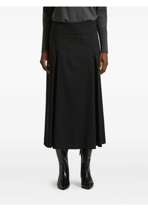 Peserico pleated midi skirt - Black