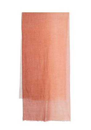 N.Peal dip-dyed cashmere scarf - Brown