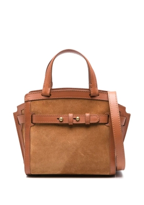 Officine Creative Saddle 009 suede tote bag - Brown