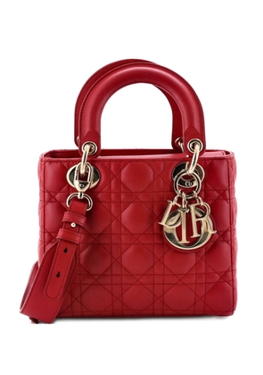 Christian Dior Pre-Owned My ABCDior Lady Dior Bag Cannage Quilt Lambskin crossbody bag - Red