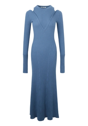 Ports 1961 cut-out knitted dress - Blue