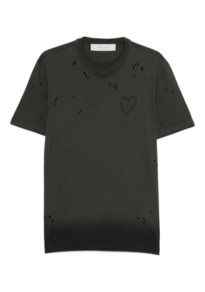 Golden Goose Journey heart-detail distressed T-shirt - Grey