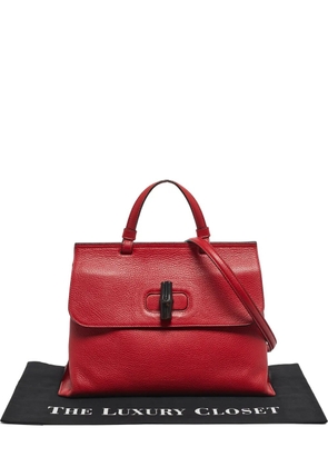 Gucci Pre-Owned medium Bamboo Daily leather tote bag - Red