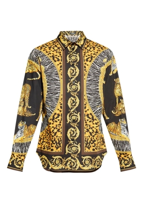 Versace Wild Cats silk shirt - Black
