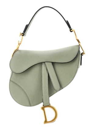 Christian Dior Pre-Owned Saddle Handbag Leather Mini shoulder bag - Green