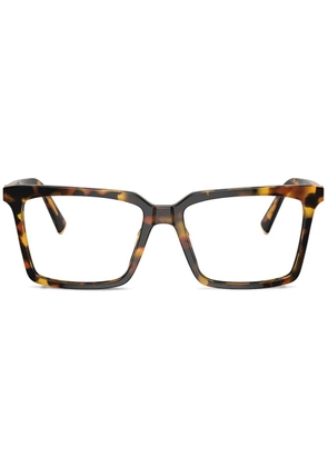 Miu Miu Eyewear rectangle-frame glasses - Brown