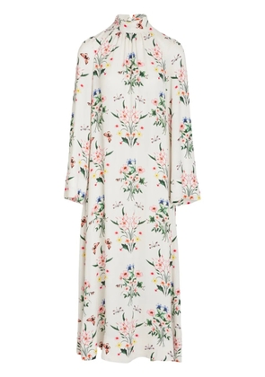 Giambattista Valli floral-print midi-dress - White