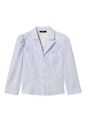 TWINSET pinstriped button-up shirt - Blue