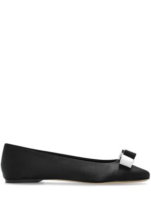 Casadei bow-detailing ballerina shoes - Black