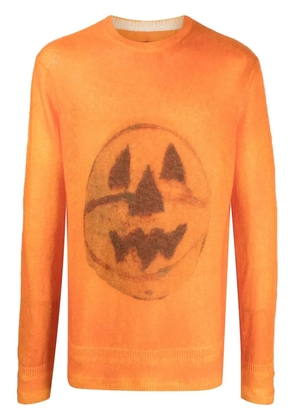 Givenchy Ceramics-print crew-neck jumper - Orange