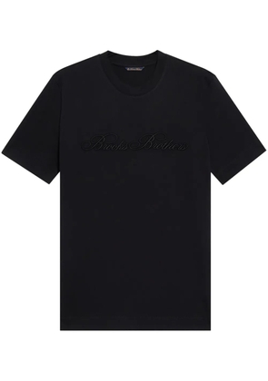 Brooks Brothers logo-embroidered T-shirt - Black