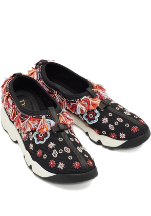 Christian Dior Pre-Owned Fusion mesh appliqué sneakers - Black