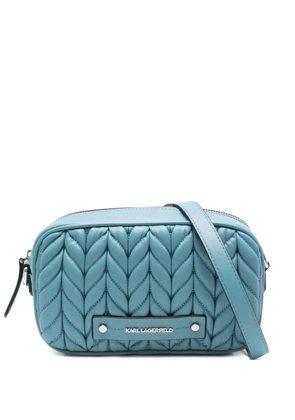 Karl Lagerfeld quilted cross body bag - Blue