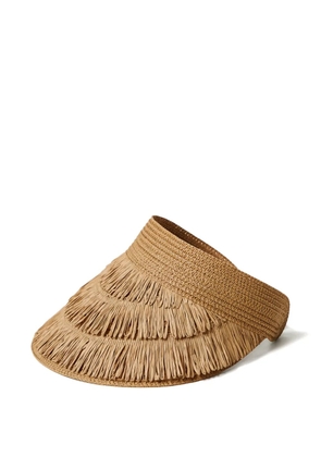 TWINSET fringed-visor hat - Brown