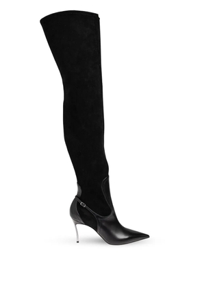 Casadei 90mm Blade boots - Black