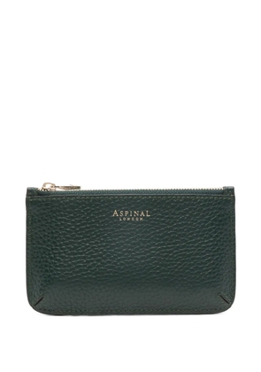 Aspinal Of London pebble card coin holder - Green