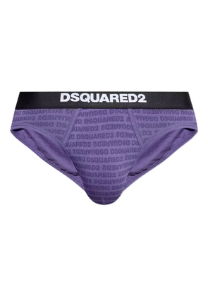 DSQUARED2 logo-print briefs - Purple