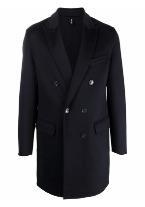 Paltò double breasted short coat - Blue