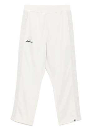 AAPE BY *A BATHING APE® moonface-logo track pants - Grey