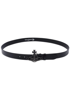 Vivienne Westwood small Line Orb-buckle belt - Black