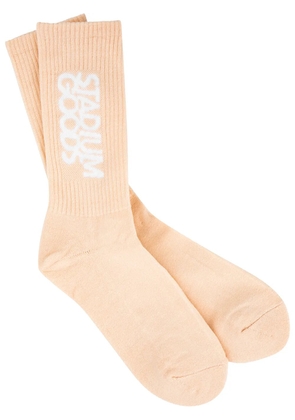 STADIUM GOODS® logo 'Rose Pink' crew socks