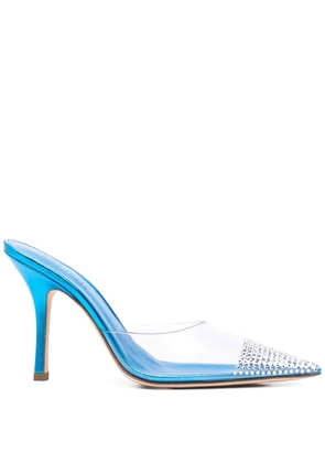 Paris Texas transparent crystal sandals - Blue