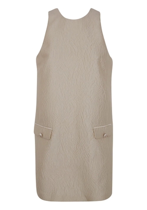 TWINSET broacde jacquard mini dress - Neutrals