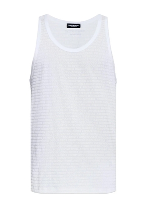DSQUARED2 logo-print tank top - White