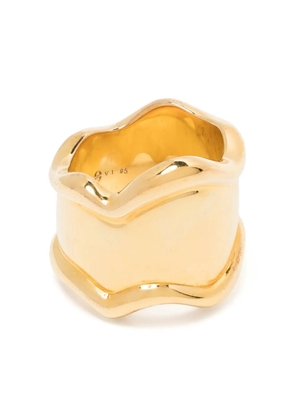 Eshvi wave brass ring - Gold