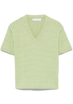 Manuel Ritz cable-knit T-shirt - Green