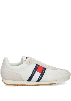 Tommy Jeans flag logo sneakers - White