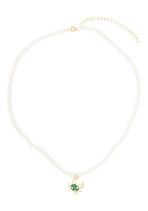 Eshvi pearl crab necklace - Neutrals