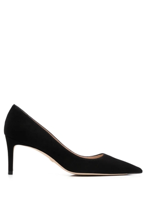 Stuart Weitzman pointed 75mm suede pumps - Black