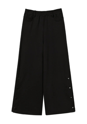 TWINSET side-slit cropped trousers - Black