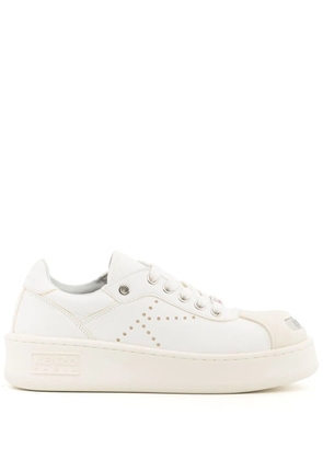 Kenzo contrasting-toecap low-top sneakers - White