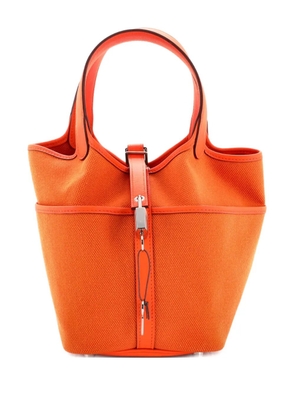 Hermès Pre-Owned Cargo Picotin Lock Bag Canvas and Swift PM bucket bag - Orange