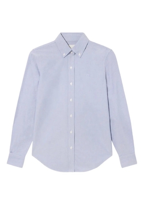 Brooks Brothers embroidered-logo oxford shirt - Blue