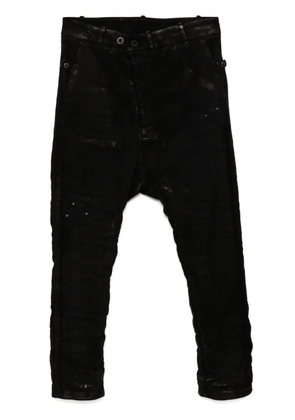 Boris Bidjan Saberi moulded drop-crotch jeans - Black