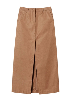 TWINSET Woven midi skirt - Brown