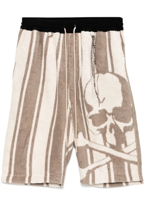 Mastermind World logo-jacquard shorts - Neutrals