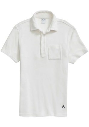 Brooks Brothers embroidered polo shirt - White