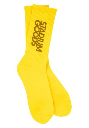 STADIUM GOODS® ribbed logo 'Sunflower' socks - Yellow