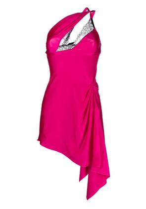 Coperni asymmetric mini dress - Pink