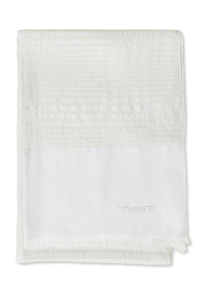 TWINSET textured-weave scarf - White