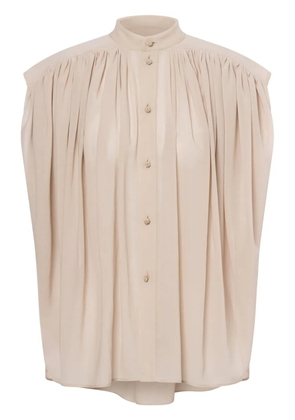Philosophy Di Lorenzo Serafini gathered blouse - Neutrals