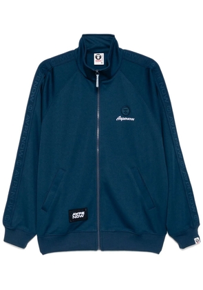 AAPE BY *A BATHING APE® AAPENOW moonface-logo track jacket - Blue