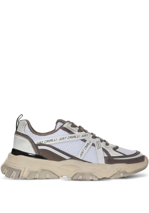 Just Cavalli panelled sneakers - White