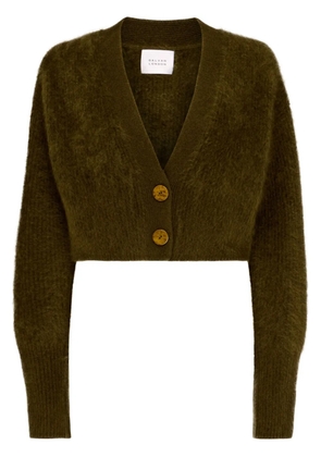 Galvan London cropped cardigan - Green